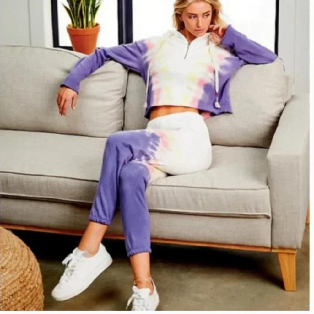 WILDFOX EDELWEISS TIE DYE HOODIE NWT - Picture 8 of 9